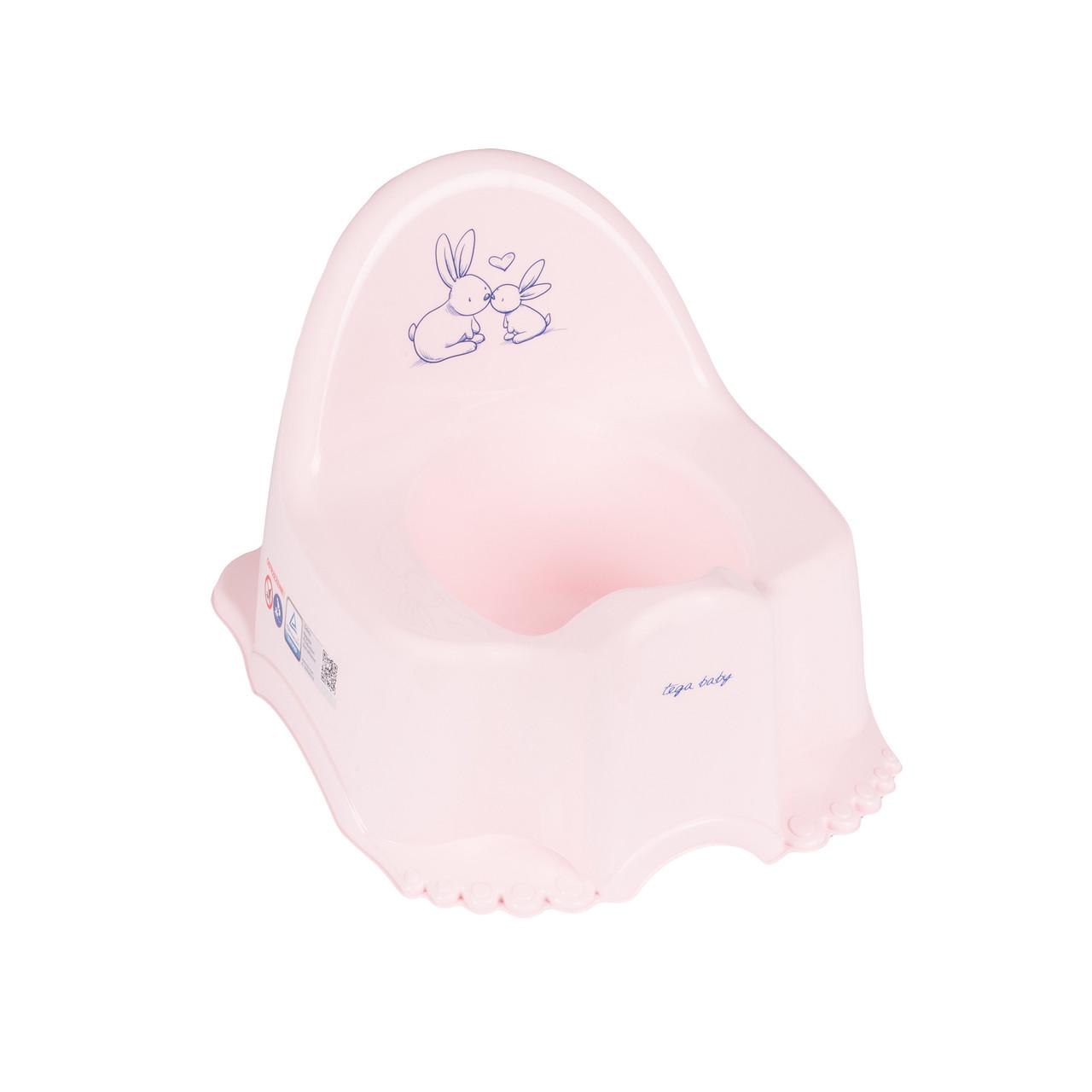 Горшок Tega Baby ЭСО-Зайчики Светло-розовый (5902963008152 KR-007-104)