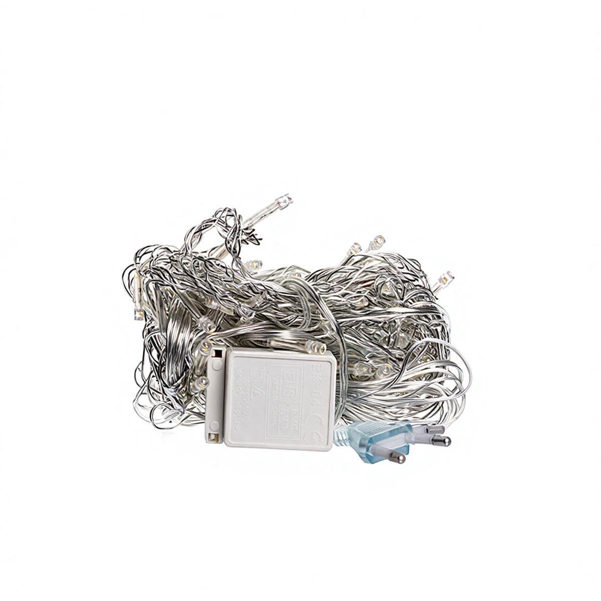 Гирлянда штора ZWM1564LEDW 1,5х1,5 м 64 LED Белый/Белый (29912687)