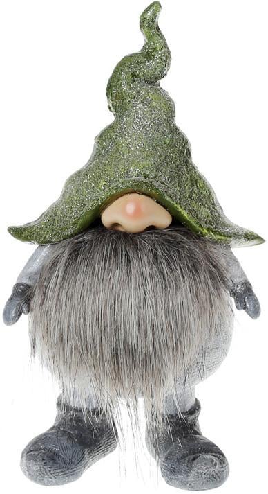 Фигура декоративная Гном 23 см Зеленый Фигура декоративная Гном 23 см Зеленый