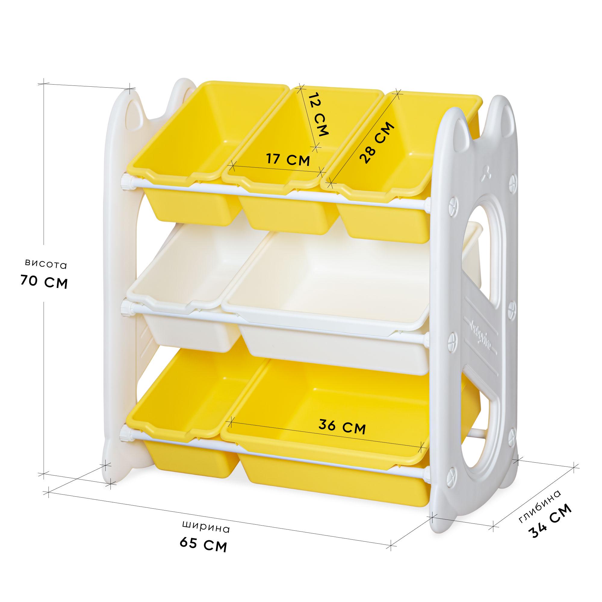 Стелаж Mealux Coral Yellow (KD-E022 Yellow) - фото 3 Стелаж Mealux Coral Yellow (KD-E022 Yellow) - фото 3
