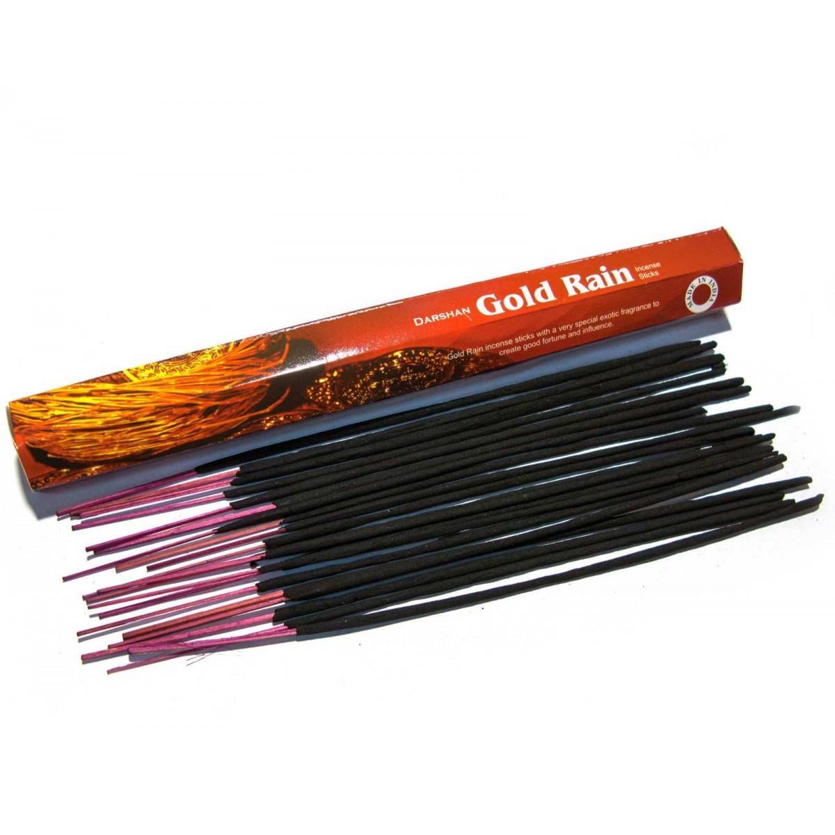 Пахощі Darshan Золотий Дощ шестикутник 20 шт. (14-45021D)