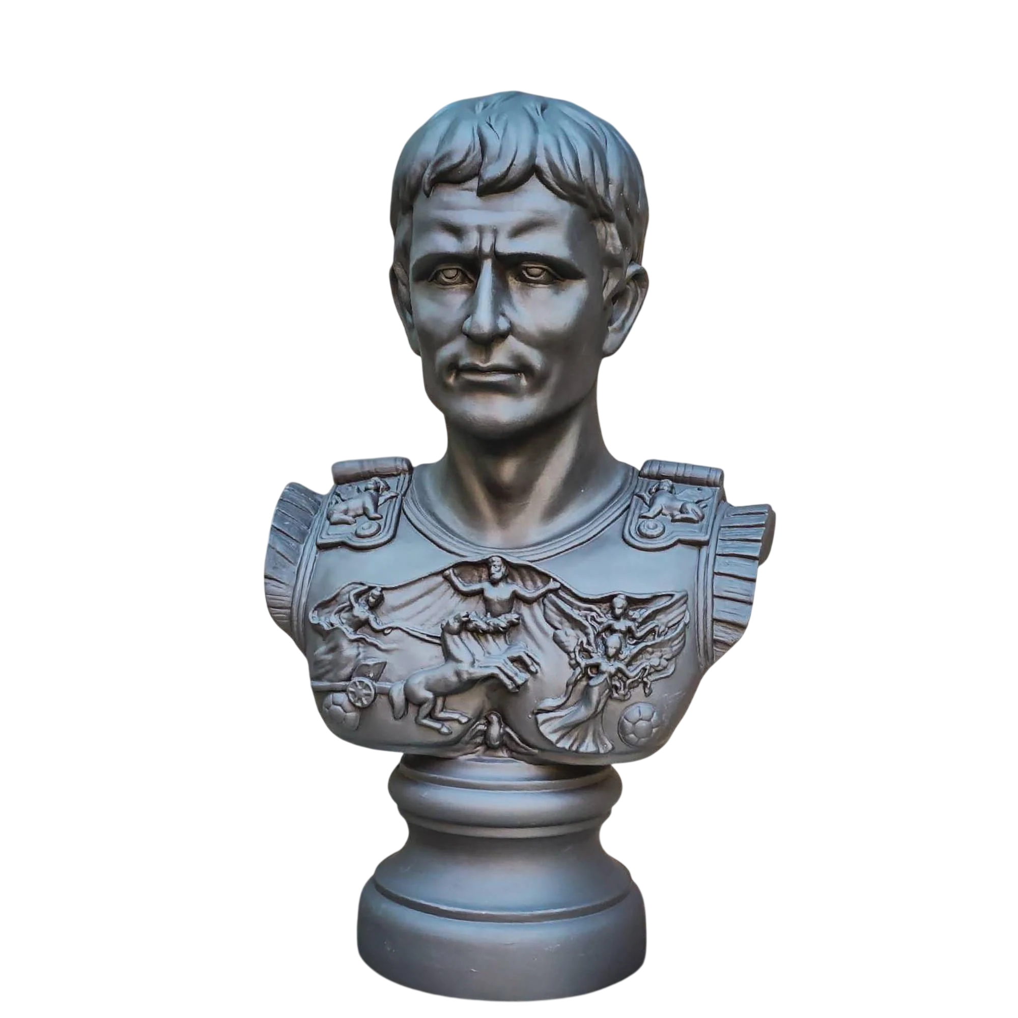 Бюст гіпсовий Цезаря Чорний (sp6-bust_caesar_black)