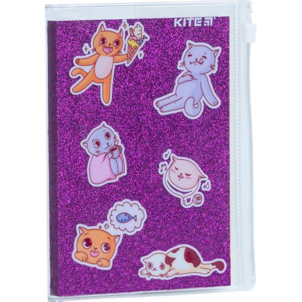 Блокнот Kite Purple cats силіконова обкладинка 80 листов (K22-462-2) - фото 2