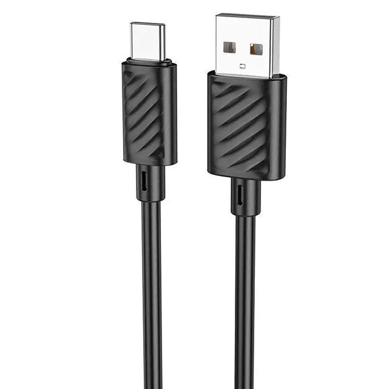 Кабель дата Hoco X88 Gratified USB to Type-C 1 м Черный (00000064558_1)