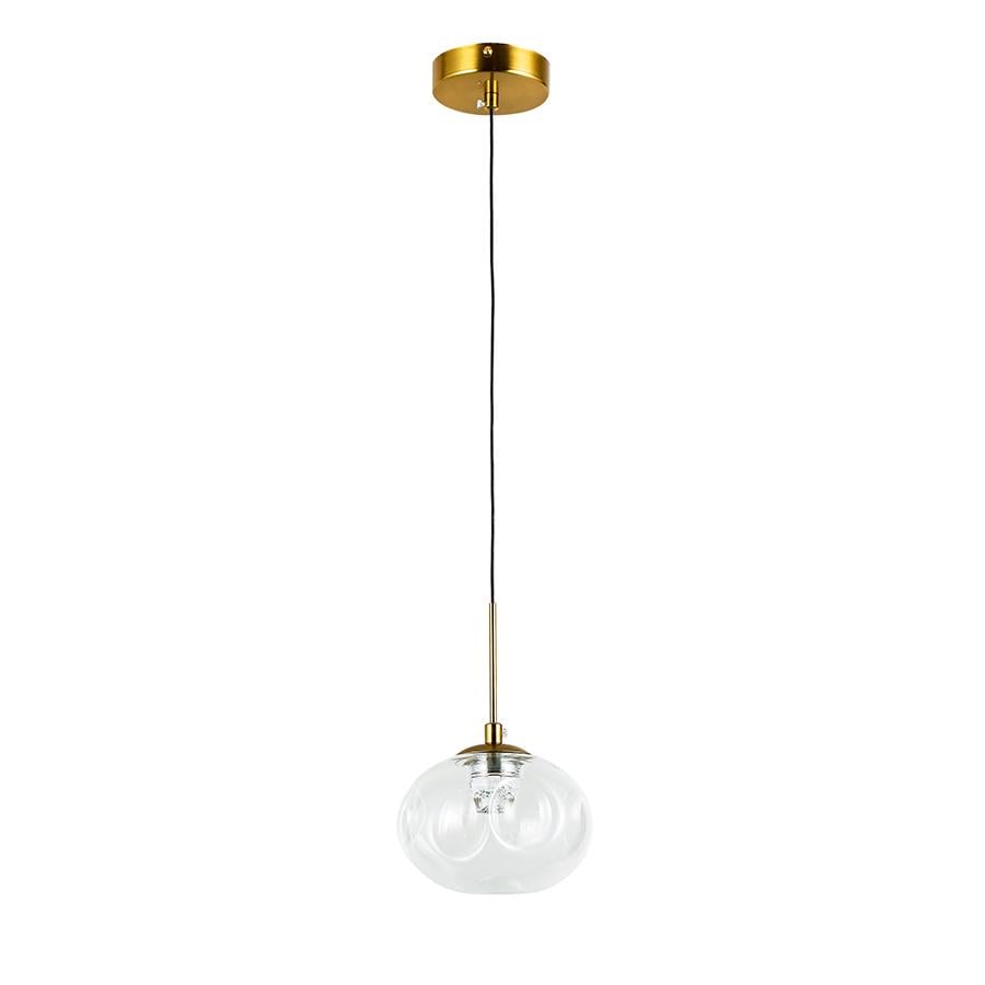 Светильник подвесной светодиодный Levistella 800P3308S-1led CL 150х120 мм Бронзовый/Прозрачный (31261082)