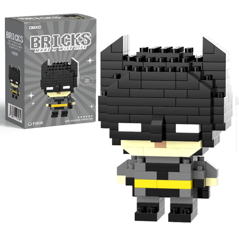 Конструктор фигурка BRICKS пиксели Бэтмен 169 деталей (F3030)