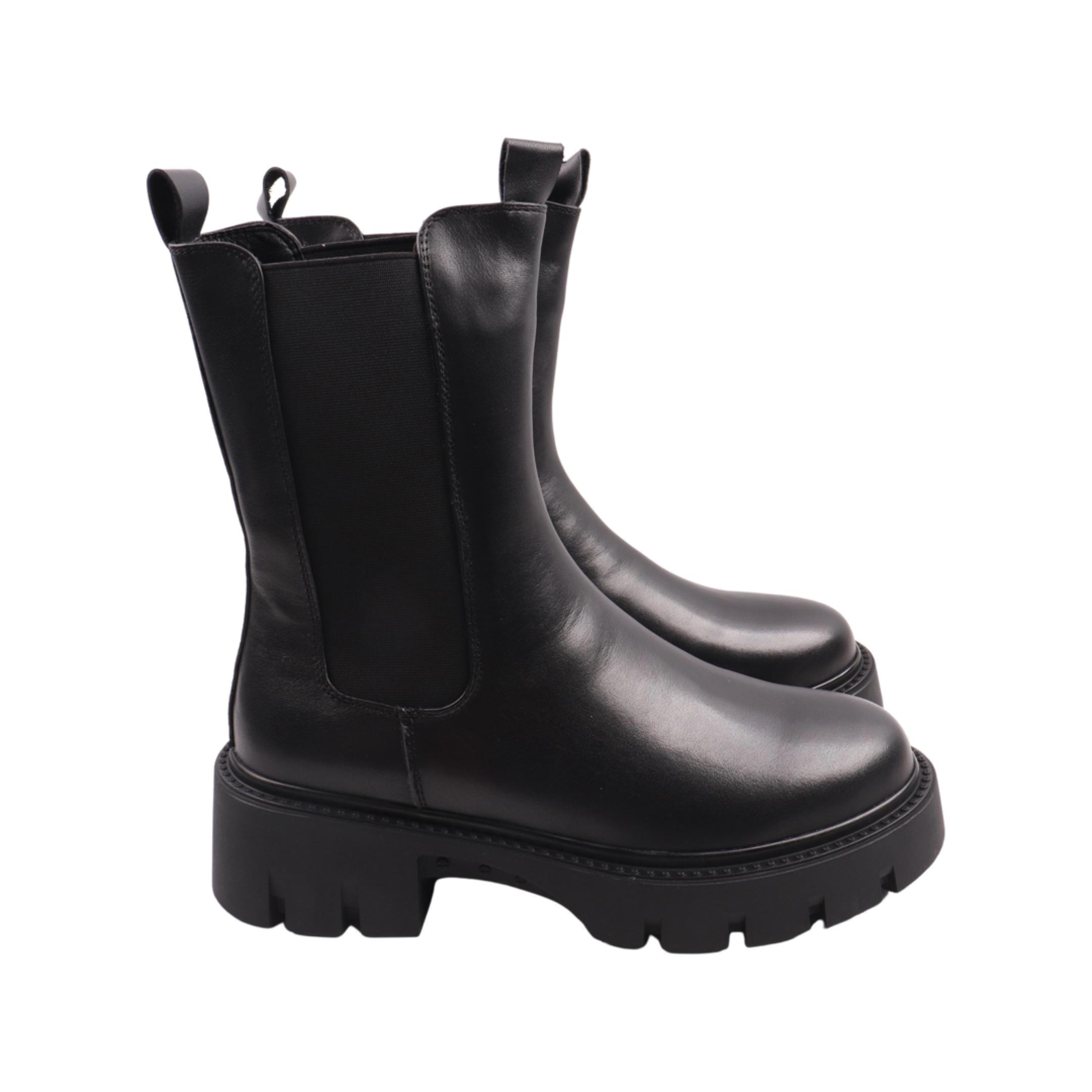 Ботинки женские Melanda из кожи р. 40 Черный (89-23ZHC)