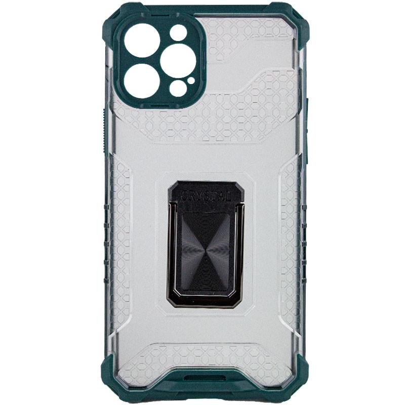 Протиударний Чохол Epik для Apple iPhone 12 Pro (6.1") Transformer CrystalRing Темно-зелений