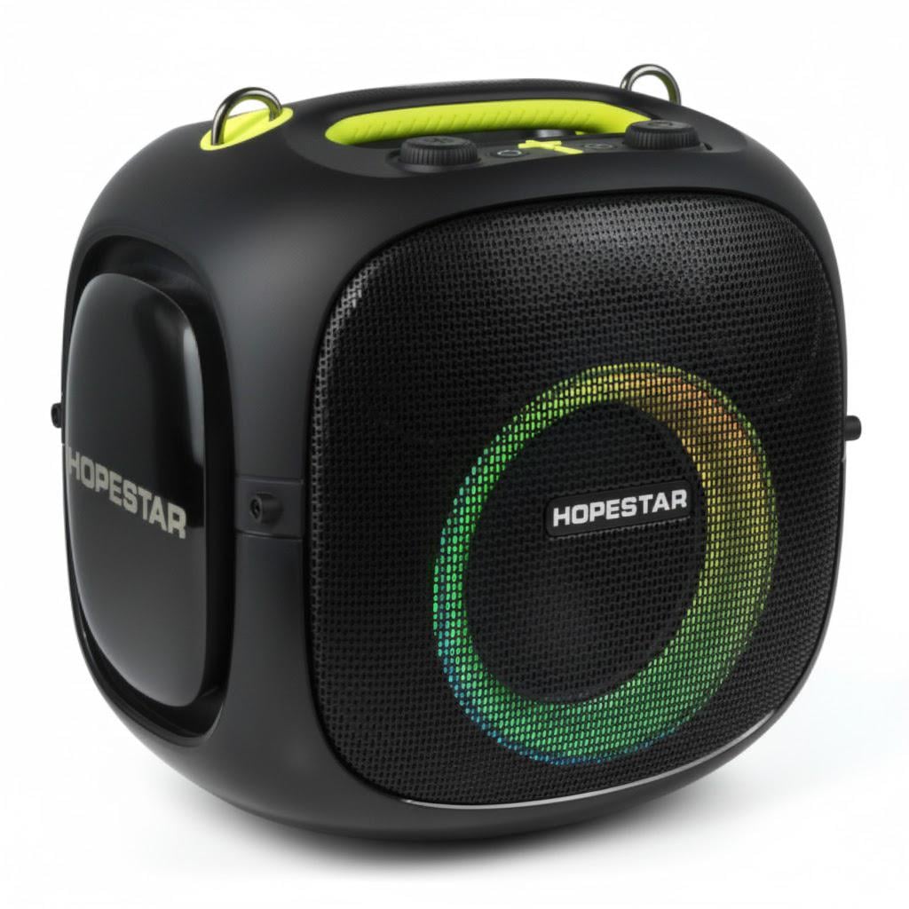 Портативная колонка HOPESTAR UT Party One ULTIMATE с RGB-подсветкой 240 Вт Bluetooth: 5.3 до 10 м Черный (30854148)