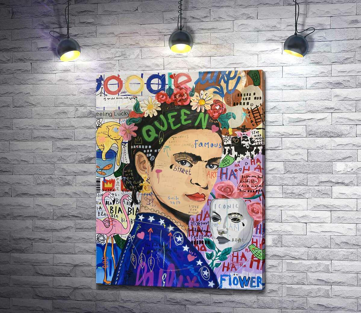 Картина ArtPoster Маска Фріди (Frida Mask) - Джісбар (Jisbar) 37x50 см Модуль №1 (000318)