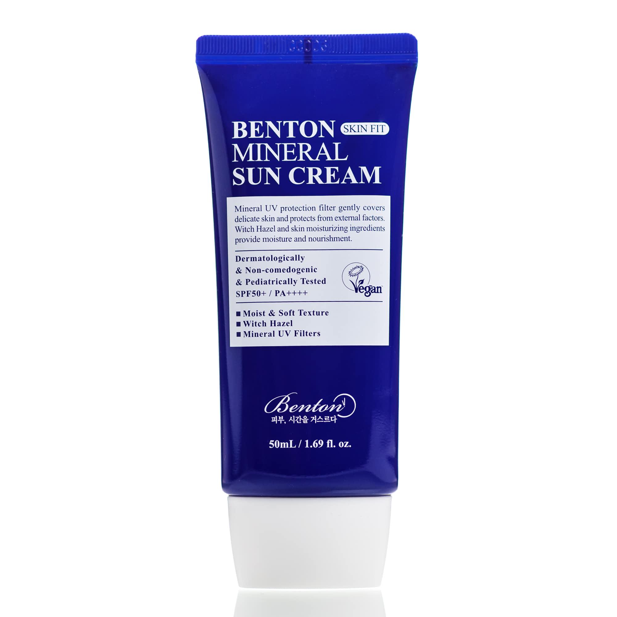 Крем на минеральной основе солнцезащитный Benton Skin Fit Mineral Sun Cream SPF50/PA++++ 50 мл