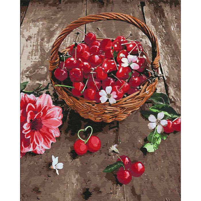 Картина по номерам Ідейка Вишневая радость 40х50 см (KHO5597)