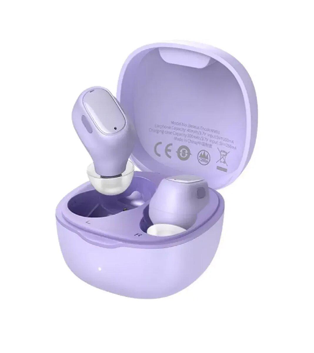 Навушники бездротові BASEUS Bowie WM01 True Wireless Earphones Purple (25815511)