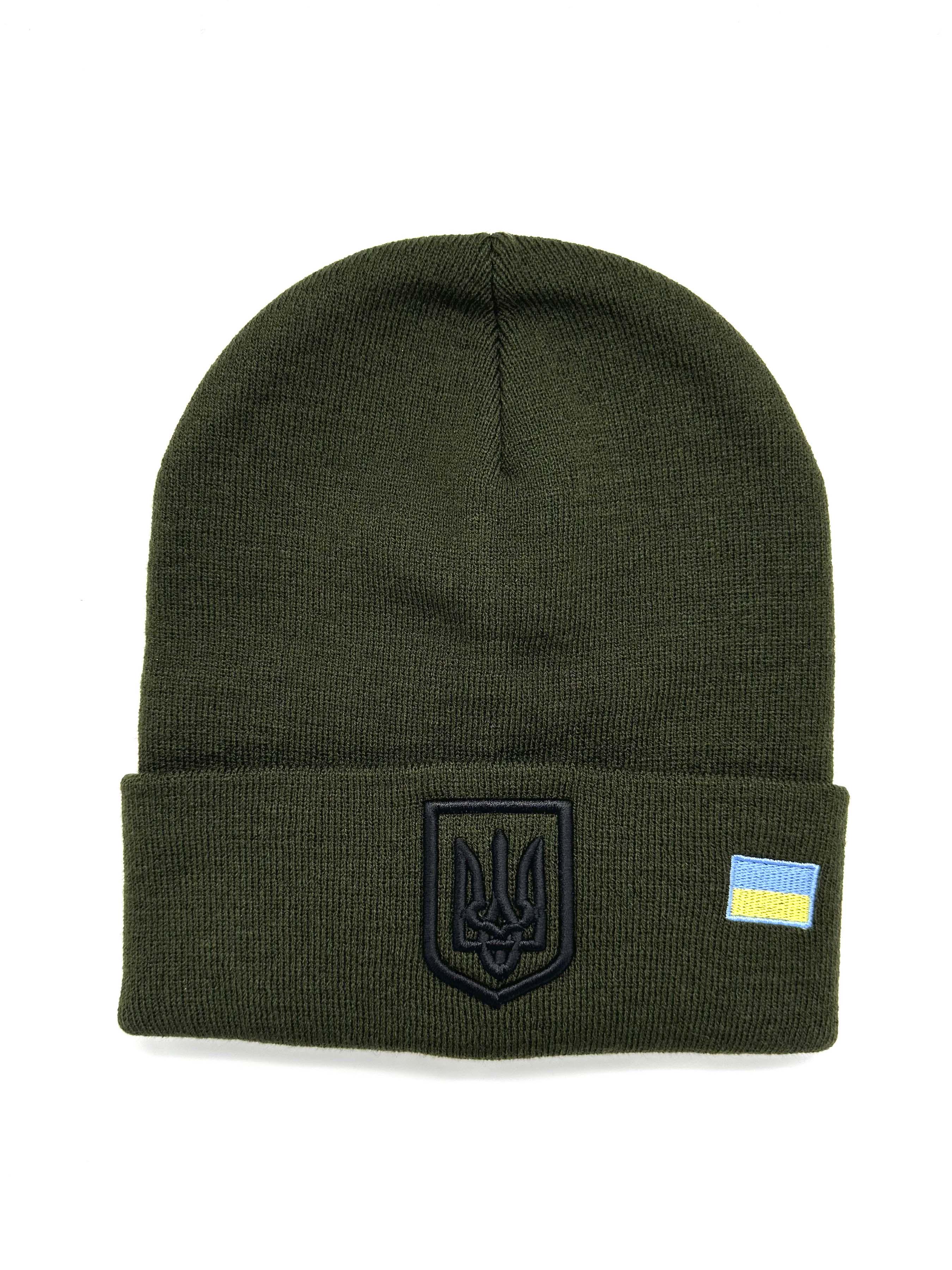 Шапка Слава Украине Зеленый (UA-0032-29)