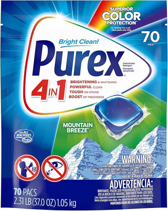 Пральний порошок Mountain Breeze Purex 4в1 70 шт.