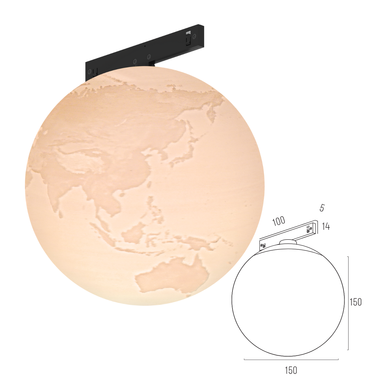 Світильник магнітний трековий MERALLI EARTH 6W 3000K/6000K регульована WIFI 2,4G TUYA Білий (TRVB0E006) - фото 3 Світильник магнітний трековий MERALLI EARTH 6W 3000K/6000K регульована WIFI 2,4G TUYA Білий (TRVB0E006) - фото 3