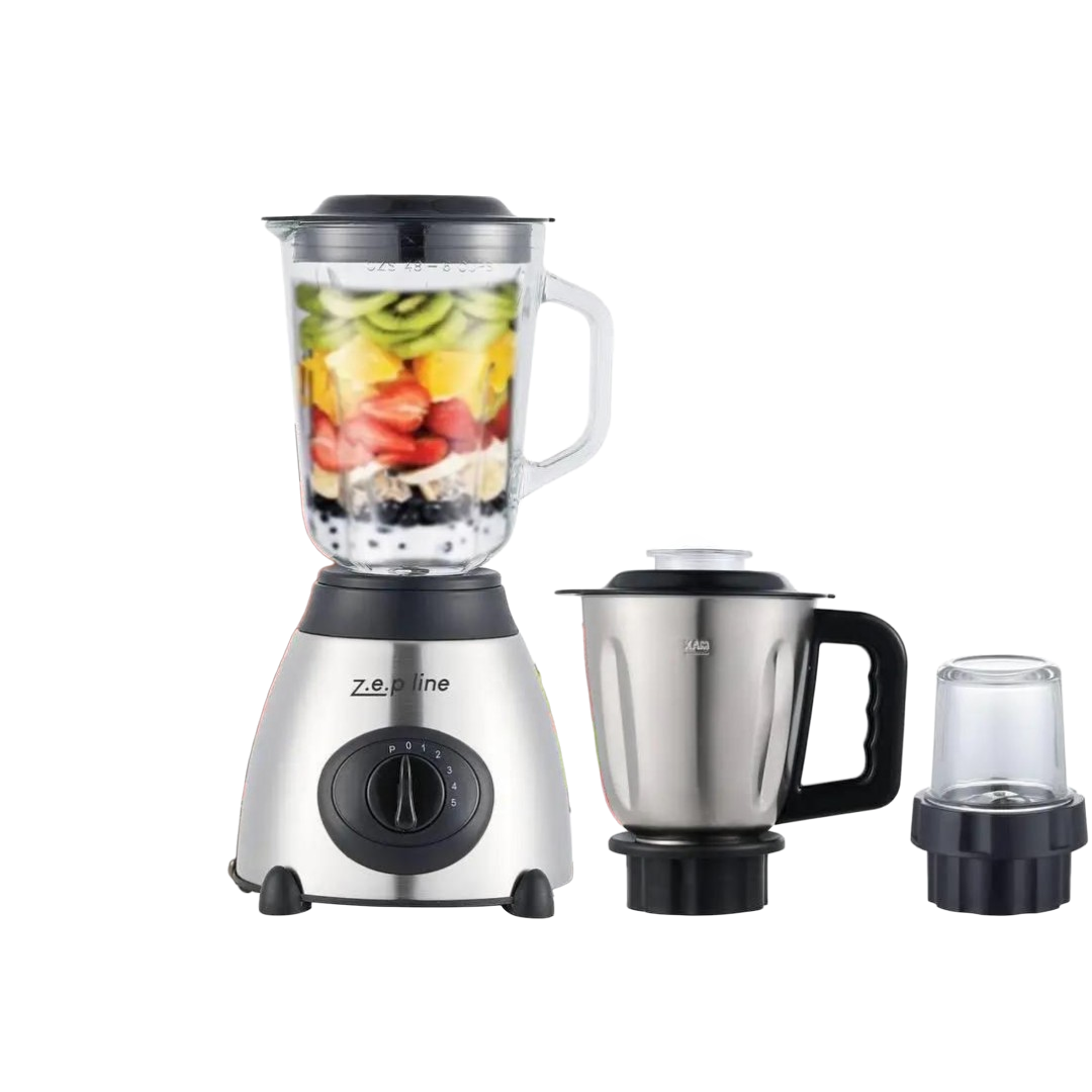 Блендер стационарный ZepLine ZP-0081D2 3в1 с кофемолкой и измельчителем для мяса 2000 Вт, чаша 1,5 л (ML-04789)