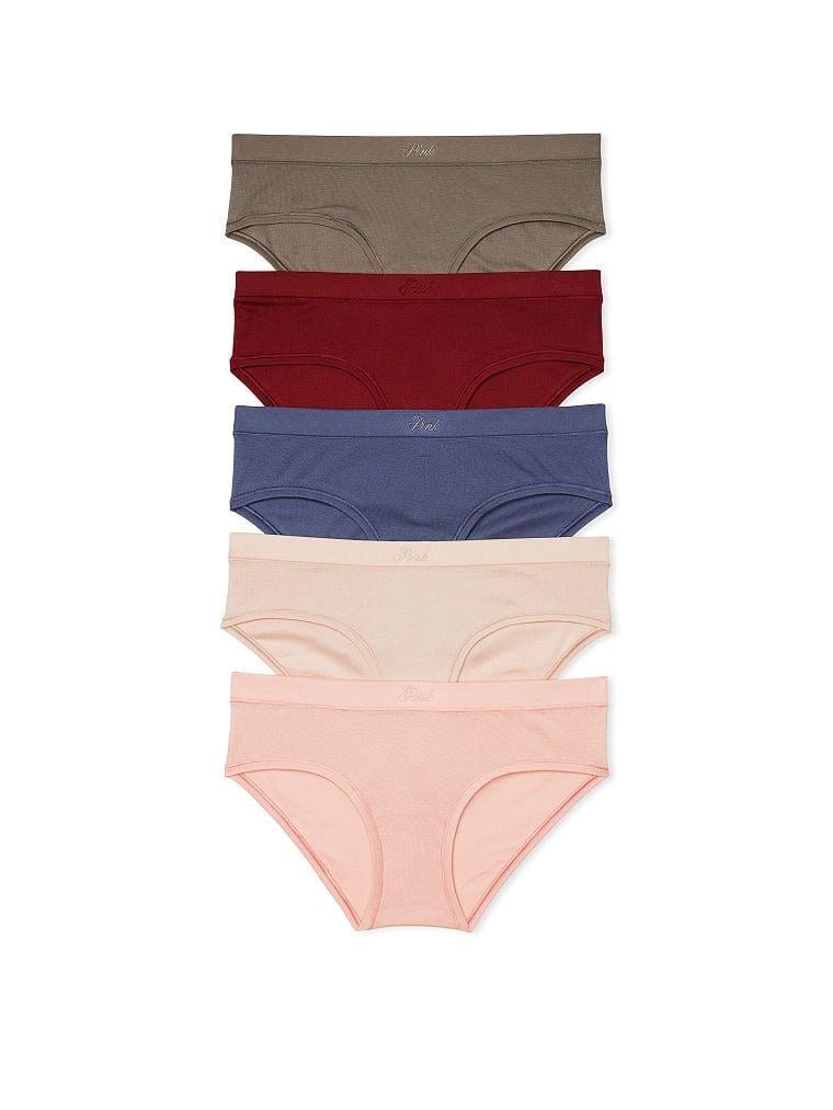 Набор трусиков Victoria's Secret Cotton Tea Dye 5-Pack Hiphugger Panty хлопчатобумажные L (2088479903)