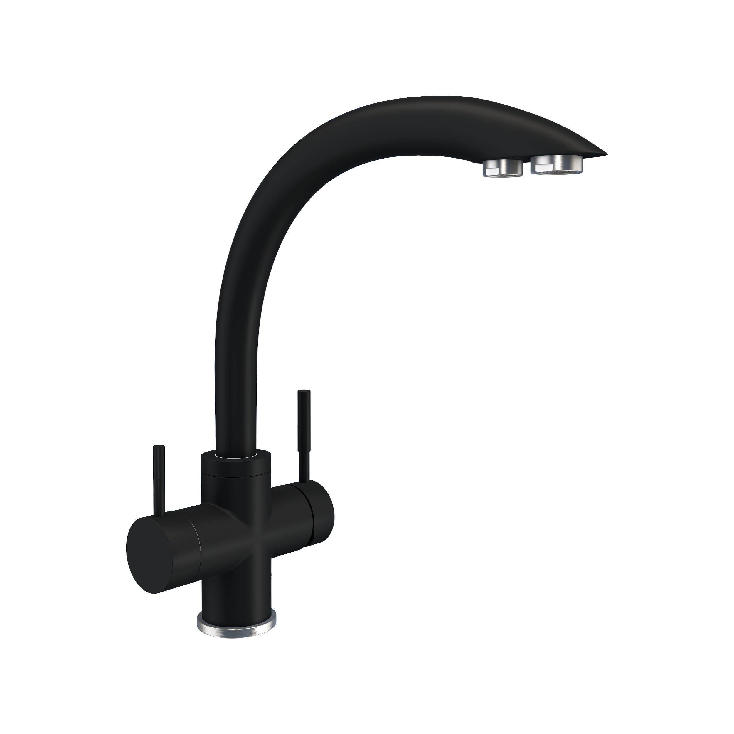 Смеситель под фильтр Platinum 8203 HDF Черный (000035728) Смеситель под фильтр Platinum 8203 HDF Черный (000035728)