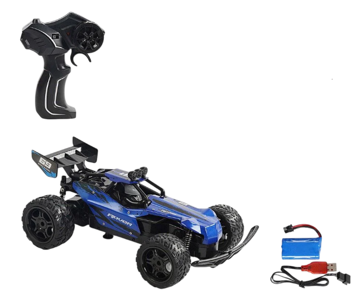 Дитяча машинка 666-832 A з пультом радіокерування на акумуляторі зі світловими ефектами Синій (2638126101)