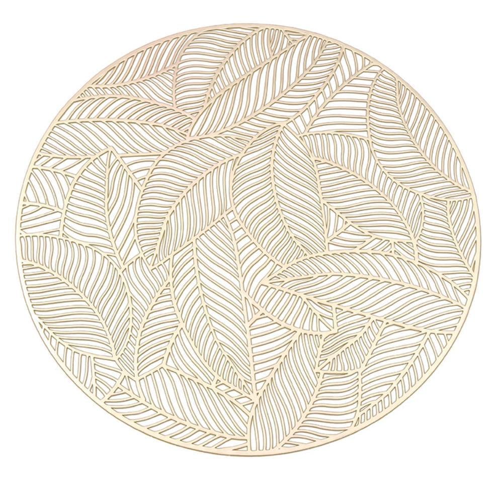 Салфетка сервировочная круглая 38 см Золотистый (5462) Салфетка сервировочная круглая 38 см Золотистый (5462)