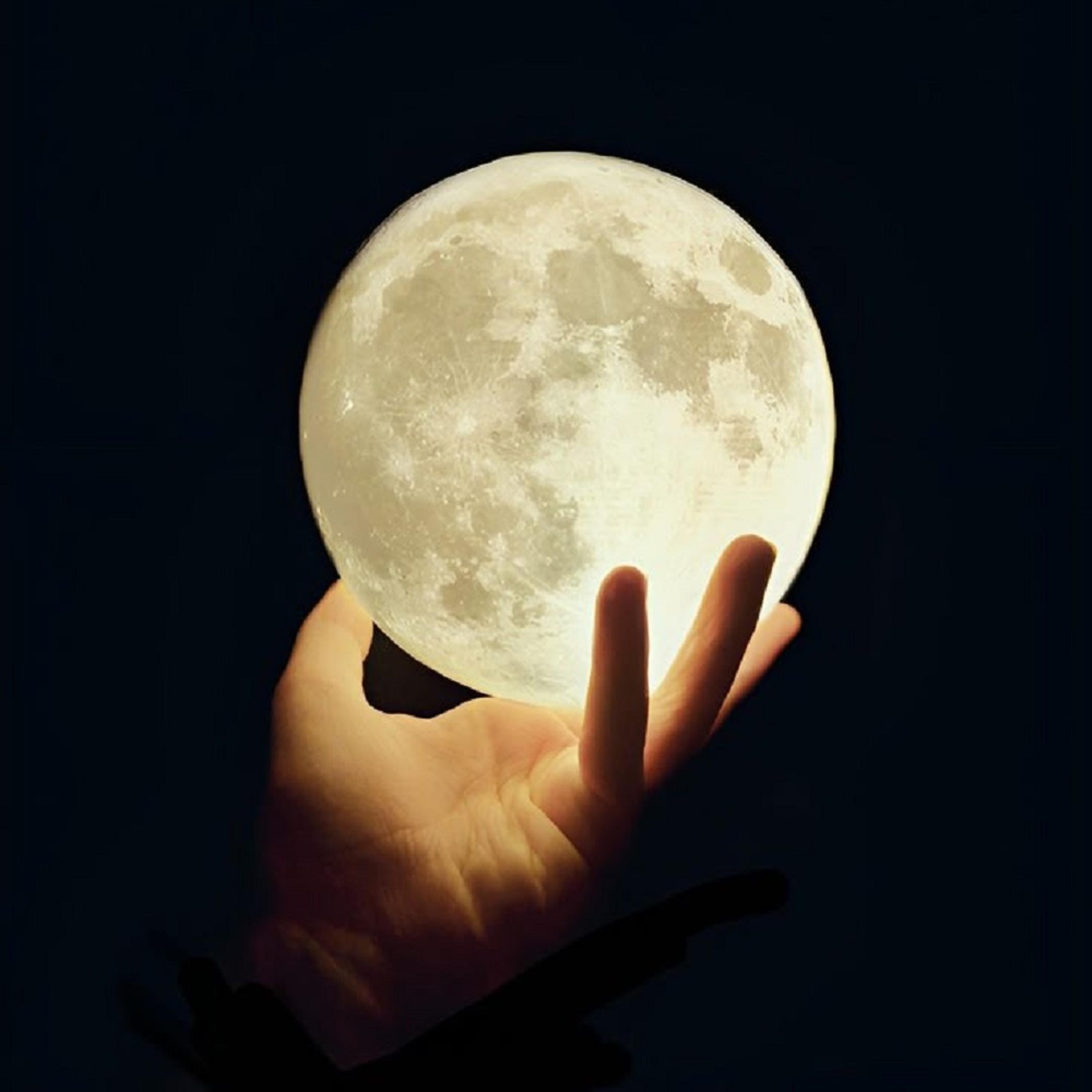 Нічник 3D Місяць 15 см Теплий білий (WLS-QX-YD2376-C) - фото 3 Нічник 3D Місяць 15 см Теплий білий (WLS-QX-YD2376-C) - фото 3