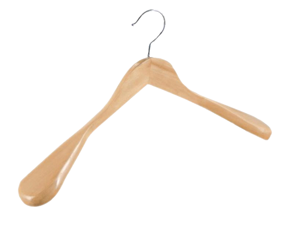 Плечики деревянные усиленные Бук 45 см (12191576)