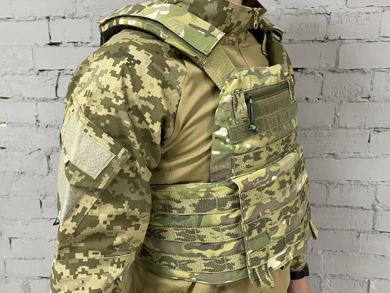 Жилет ISARM розвантажувальний військовий із системою Molle Multicam (PLT-069) - фото 2