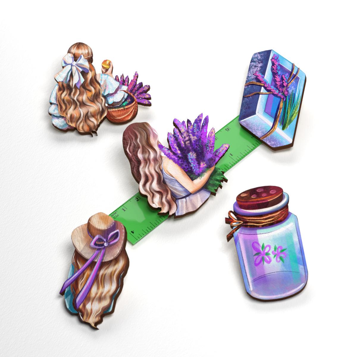 Набор значков Lex Altern Пурпурная лаванда/букет из дерева 5 шт. - фото 2 Набор значков Lex Altern Пурпурная лаванда/букет из дерева 5 шт. - фото 2