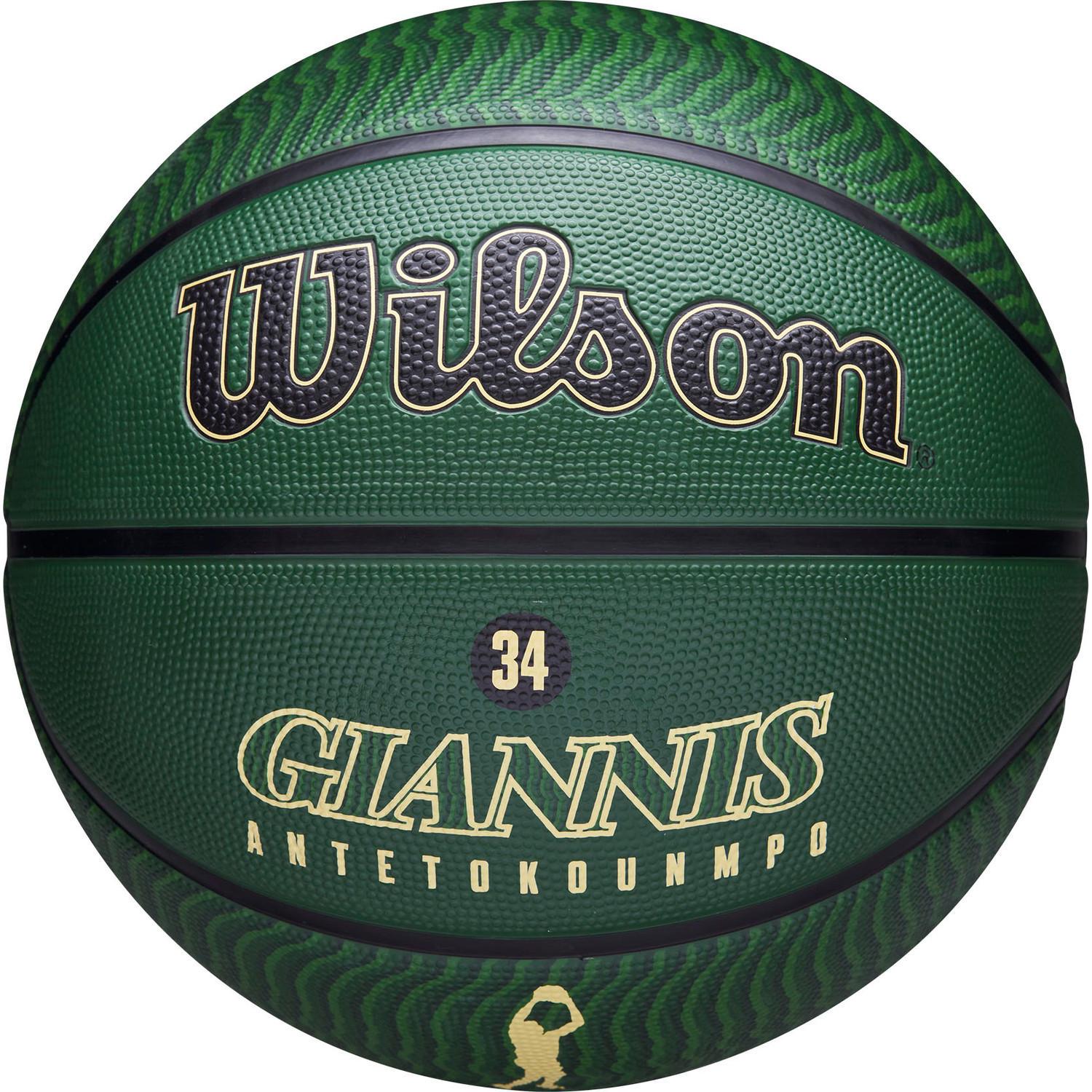 М'яч баскетбольний Wilson NBA PLAYER ICON OUTDOOR BSKT GIANNIS р. 7 Зелений (WZ4006201XB7 7) М'яч баскетбольний Wilson NBA PLAYER ICON OUTDOOR BSKT GIANNIS р. 7 Зелений (WZ4006201XB7 7)