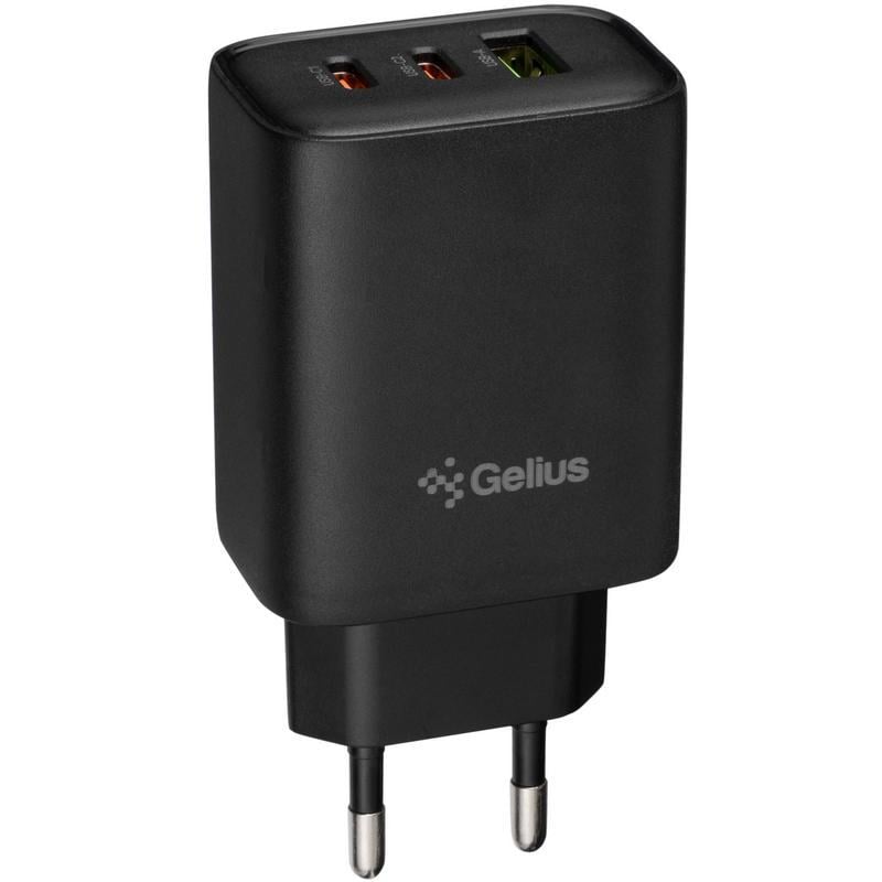 Зарядний пристрій Gelius Power Pulse GP-HC057 65W USB + 2Type-C QC/PD/PPS Black (19597054) - фото 4