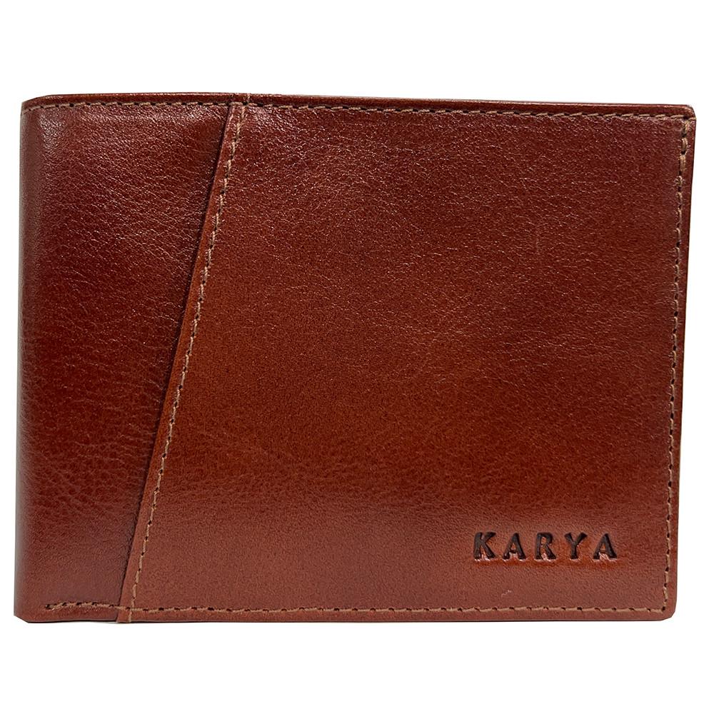 Портмоне мужское Karya 0416-615 из натуральной кожи Коричневый (2430027898)