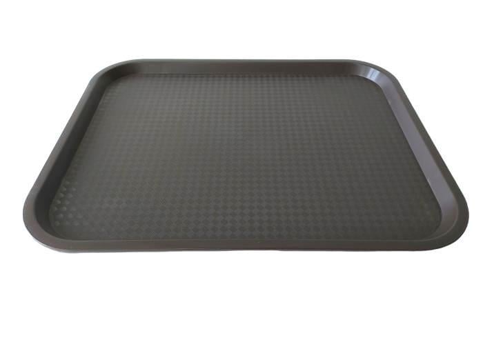 Поднос пластиковый прямоугольный для столовой 45,5х36/41,5х32х2 см (18103) - фото 1
