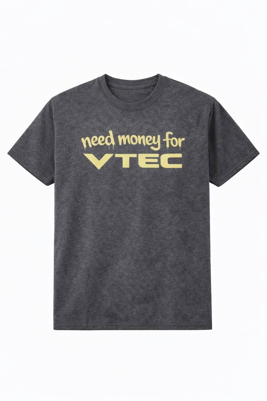 Футболка need money for VTEC L Графітовий Футболка need money for VTEC L Графітовий