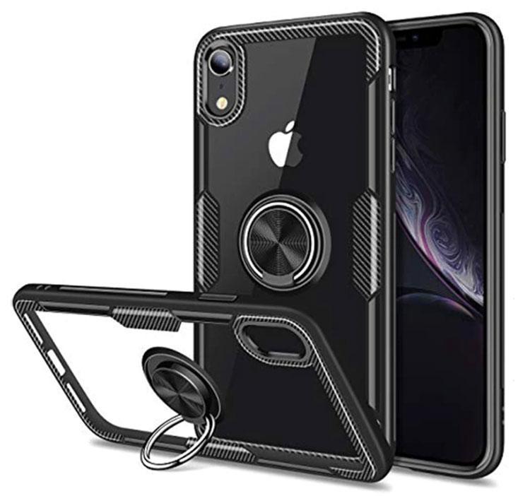 Чохол Primolux Ring Magnetic Stand для Apple iPhohe Xr - Black