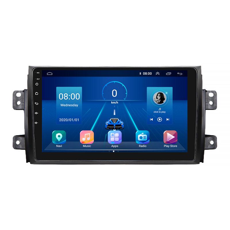 Штатная магнитола Lesko для Fiat Sedici 2005-2014 экран 9" 2/32Gb 4G Wi-Fi GPS Top Фиат