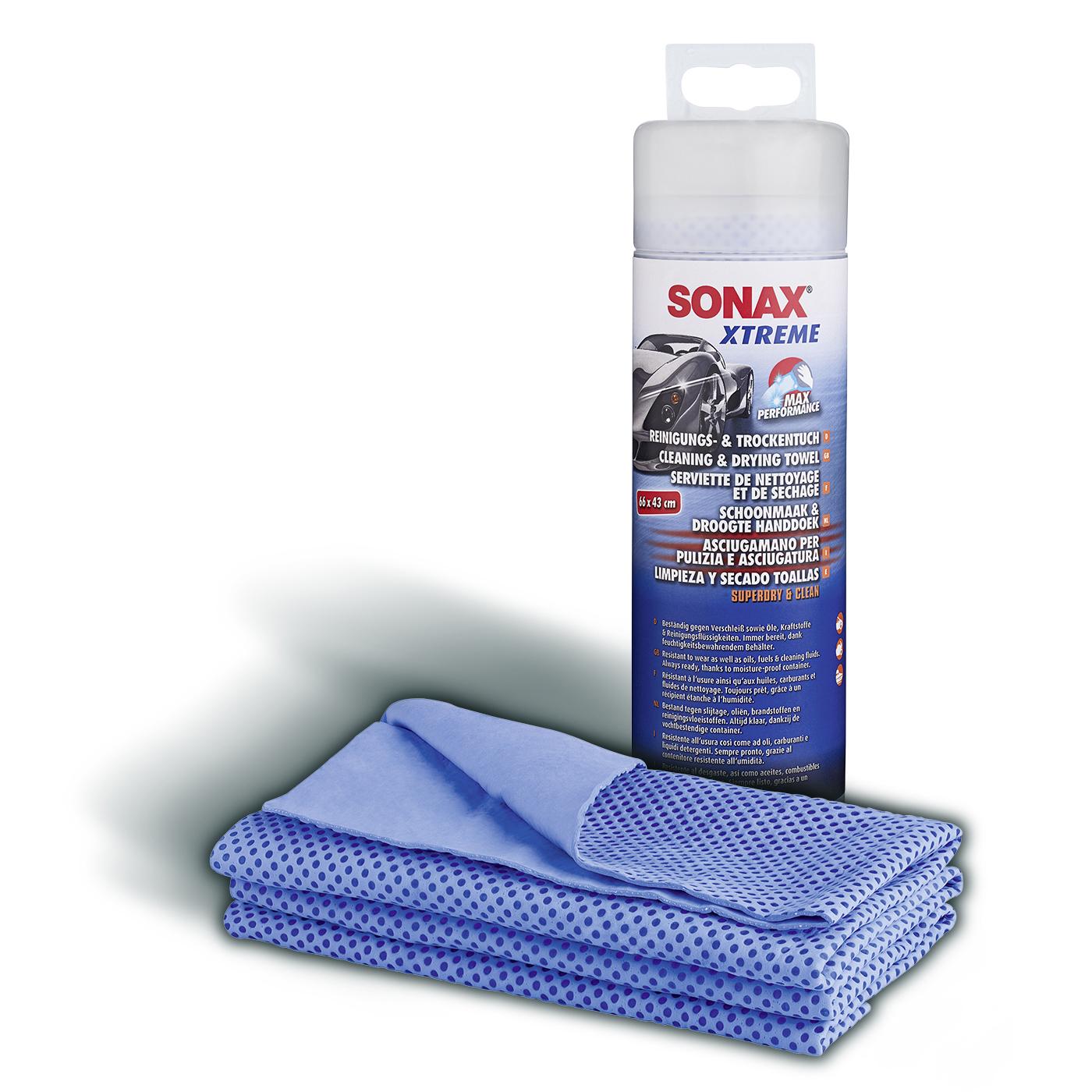 Рушник для сушки та чищення Sonax Xtreme Cleaning & Dry Cloth у тубі XL 66х43 см (417741) - фото 2