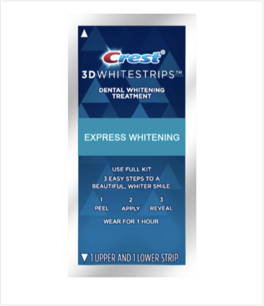 Смужки відбілюючі для зубів Crest 3D 1 Hour Express Whitestrips 10 пар смужок без упаковки (34567890) - фото 7
