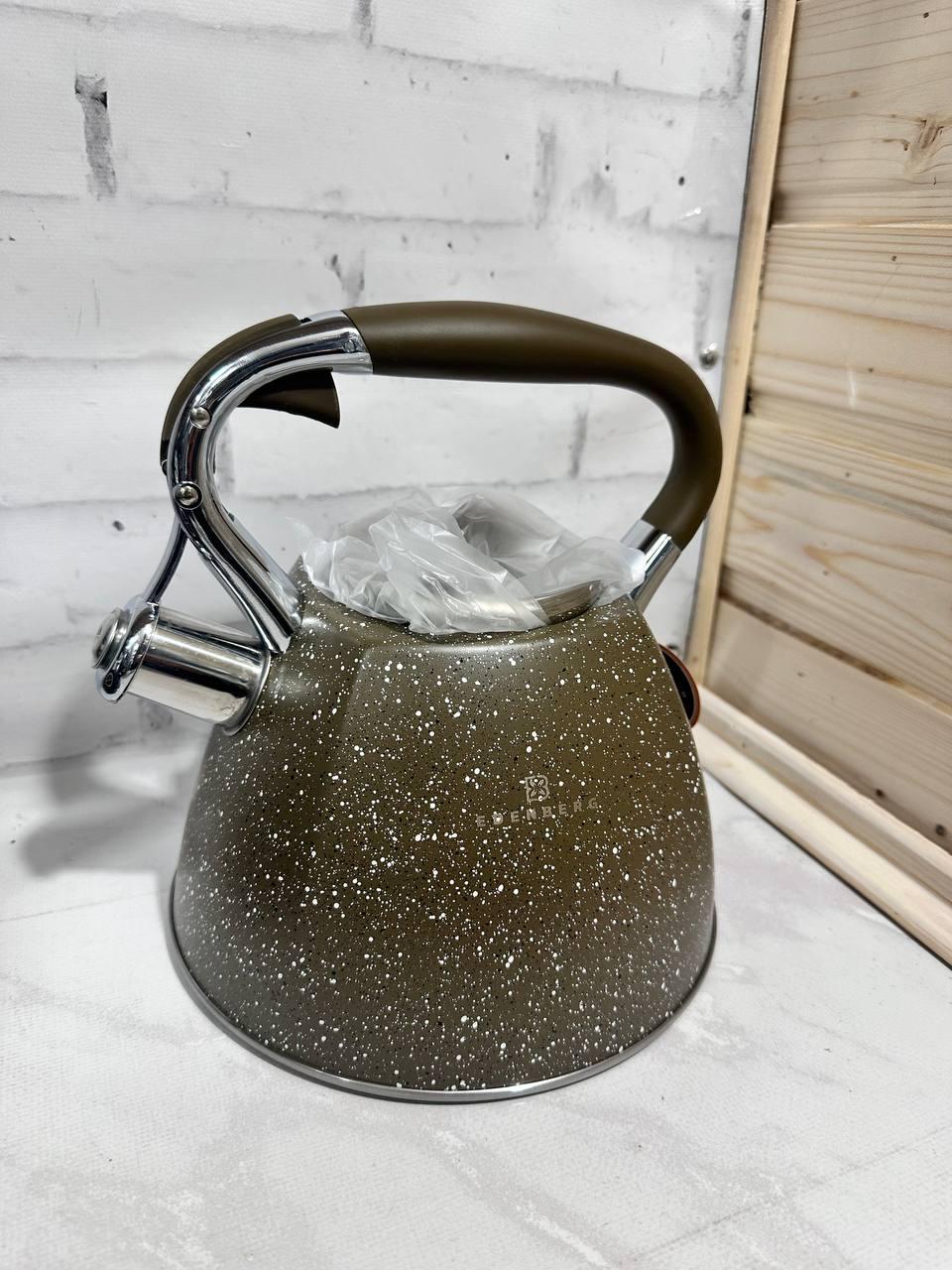 Чайник со свистком Edenberg EB-1981-Brown нержавеющая сталь 3 л Коричневый (18235795) Чайник со свистком Edenberg EB-1981-Brown нержавеющая сталь 3 л Коричневый (18235795)