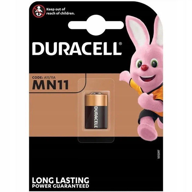 Батарейка щелочная Duracell 11A/A11/E11A/V11GA/MN11/L1016/4LR23/LR1016/4R932/1811A 6V (4112)
