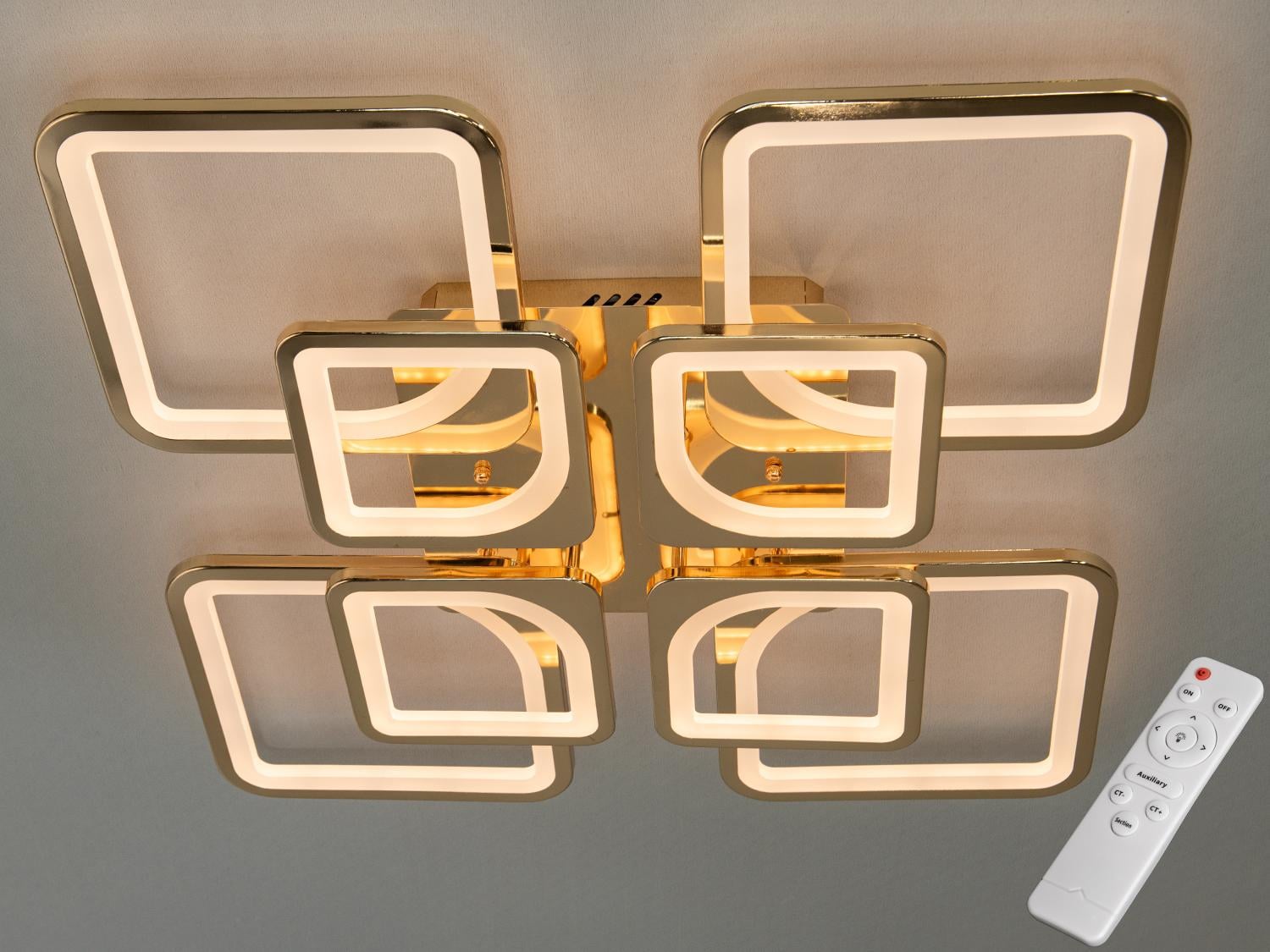 Люстра LED Diasha 8060/4+4G 135W Золотой