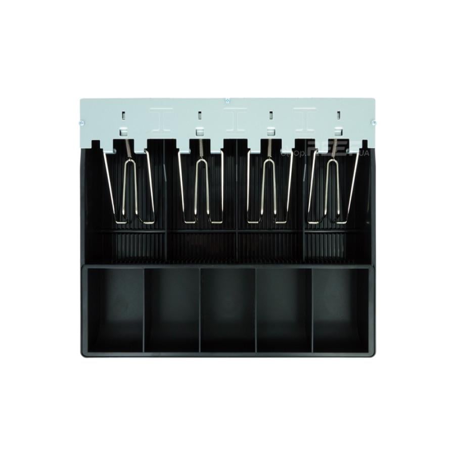 Лоток для грошей вбудований з металевими затискачами 240х320 мм Лоток для грошей вбудований з металевими затискачами 240х320 мм