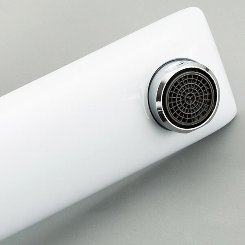 Смеситель высокий для умывальника Frap F1052-56 Белый/Хром (1037345) - фото 5 Смеситель высокий для умывальника Frap F1052-56 Белый/Хром (1037345) - фото 5