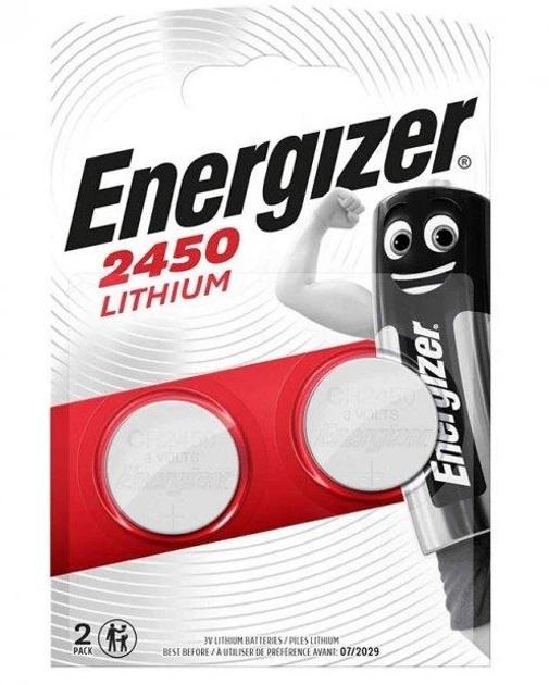 Батарейка Energizer CR2450 Lithium 3v 2 шт. (33145934)