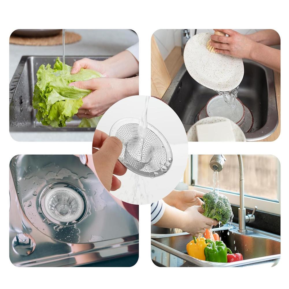 Сітка-фільтр для раковини з нержавіючої сталі проти засмічення 5 шт. Сріблястий (3000003808) - фото 5 Сітка-фільтр для раковини з нержавіючої сталі проти засмічення 5 шт. Сріблястий (3000003808) - фото 5