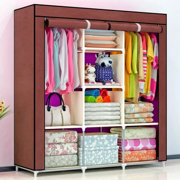 Шкаф тканевый Storage Wardrobe 88130 AN для одежды и обуви складной 175х130х45 см (11071646) - фото 4