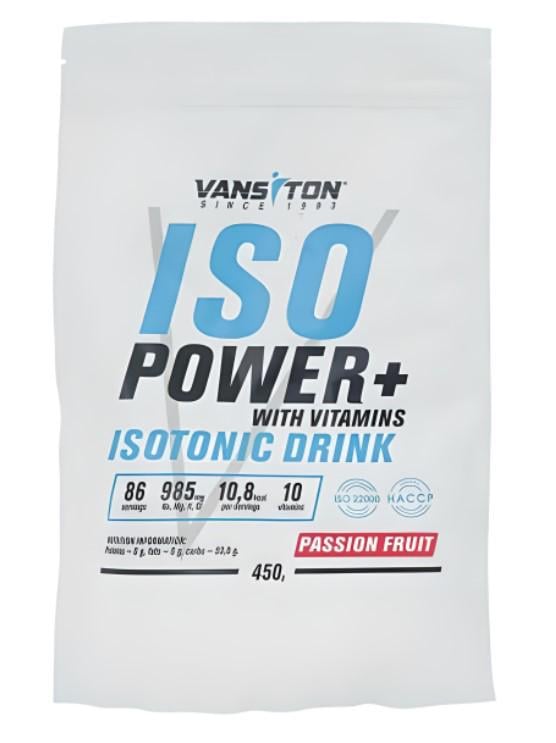 Ізотонік Vansiton ISO Power 450 г 86 порцій Passion fruit