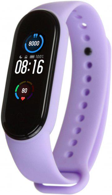 Розумний фітнес браслет/смарт годинник Smart Band M7 Purple (7844288)