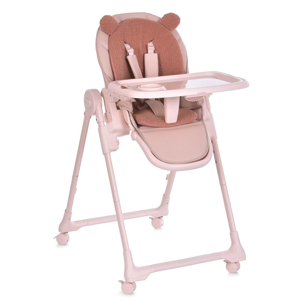 Стульчик для кормления ME 1037 CRYSTAL Bear Pink