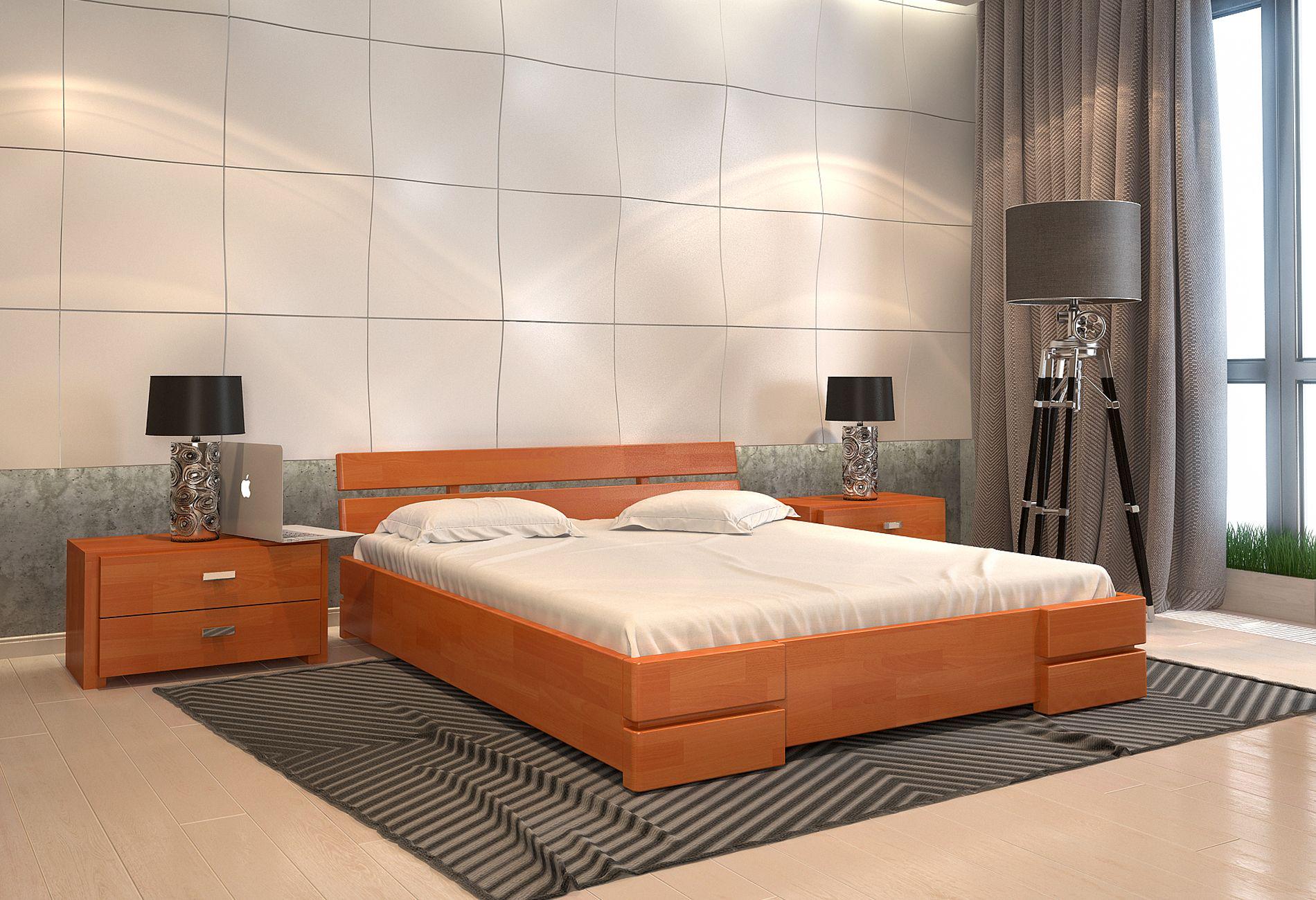 Кровать из натурального дерева сосна Arbor Drev Дали 160х200 см Ольха (14082)